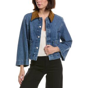 Frame Denim Womens Frame The Mini Denim Swing Jacket